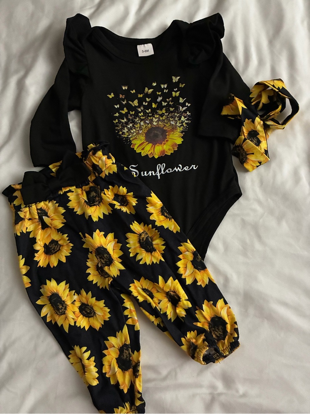 Cute 3pc 3/6 Month Baby Outfit